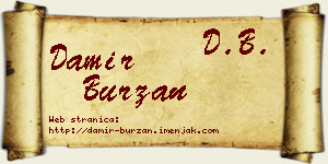 Damir Burzan vizit kartica